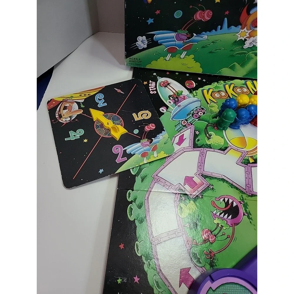 Milton Bradley 1995 KooKooNauts The Silly Space Rescue Game 75% Complete-‎ Rare